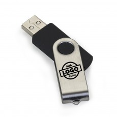 Pen Drive Giratório Metálico 8GB Personalizado